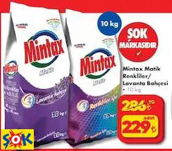 MİNTAX MATİK RENKLİLER/ LAVANTA BAHÇESİ ÇAMAŞIR DETERJANI 10 KG